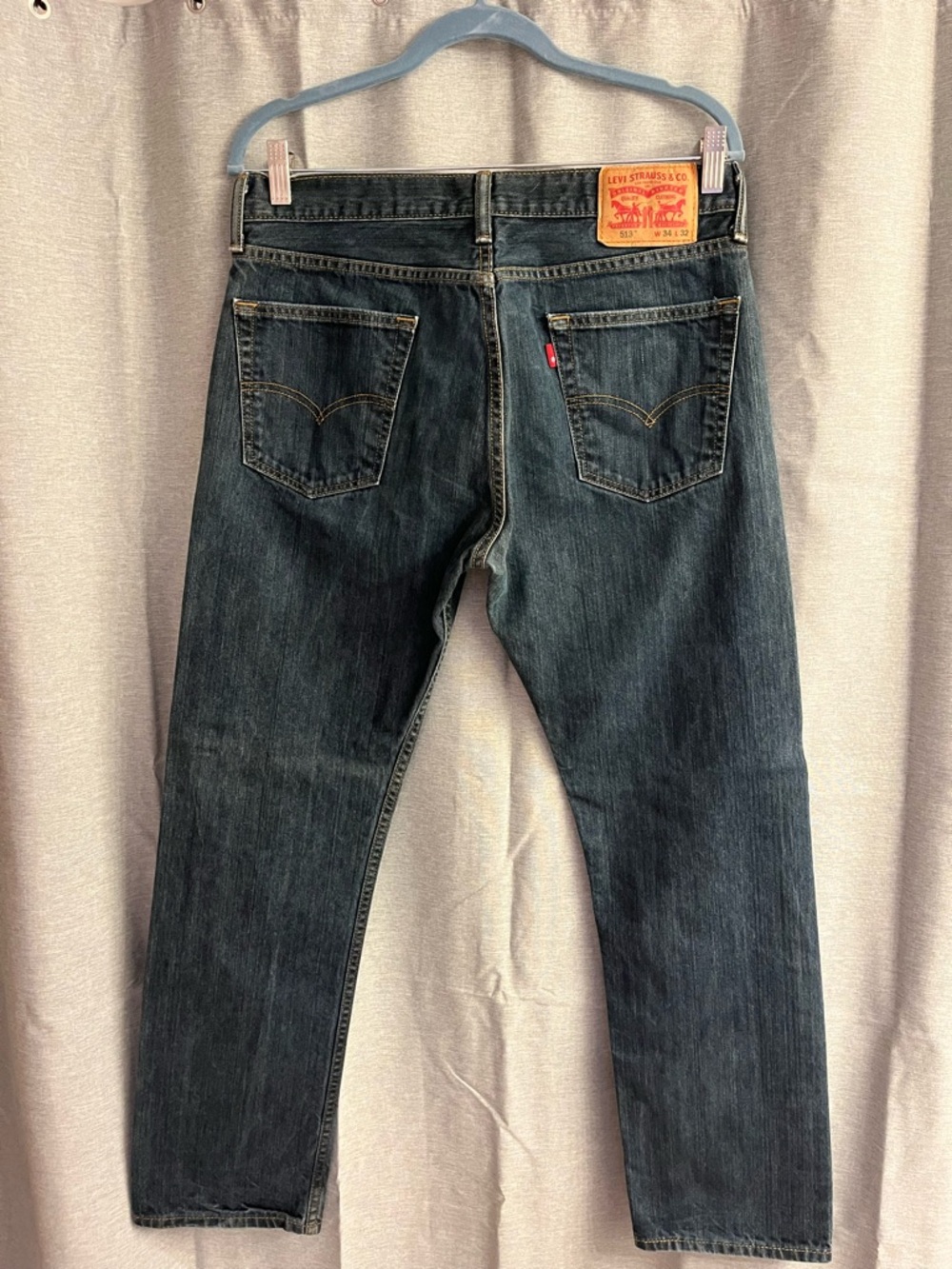 Levi's Men's Slim Straight Jeans in Dark Indigo